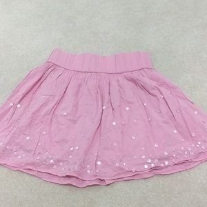 Pink sequined skirt